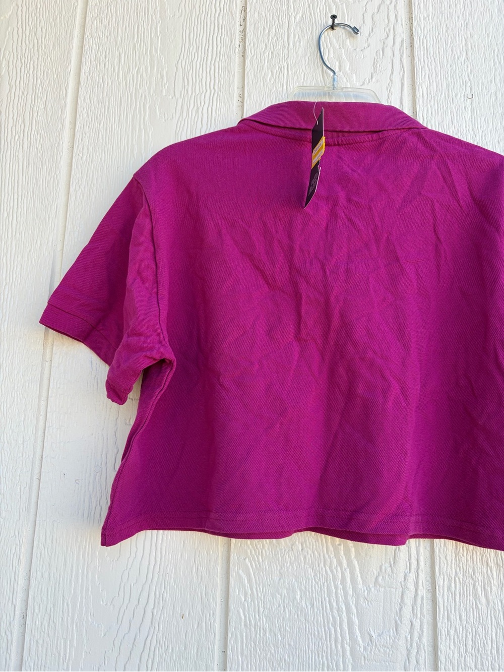 Wild Fable Women’s Cropped Polo Shirt in Bright Magenta Size XL - Picture 12 of 15